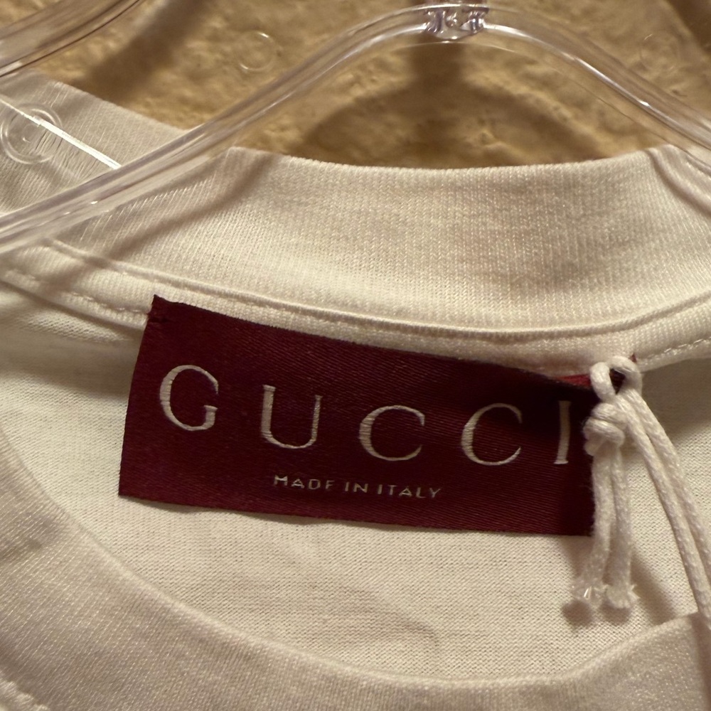 New Authentic Gucci Logo T Shirt White Size S Oversized / US L - Picture 9 of 9